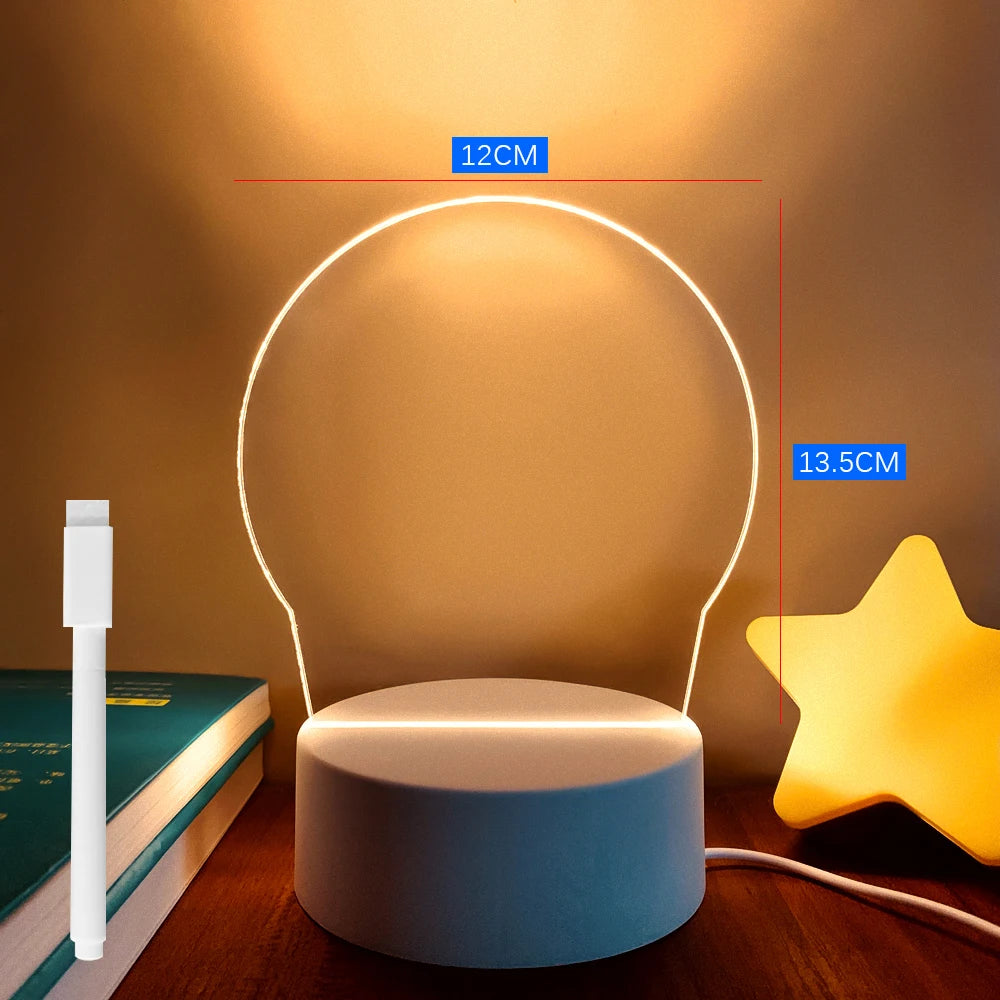 Note Board Creative Led Night Light