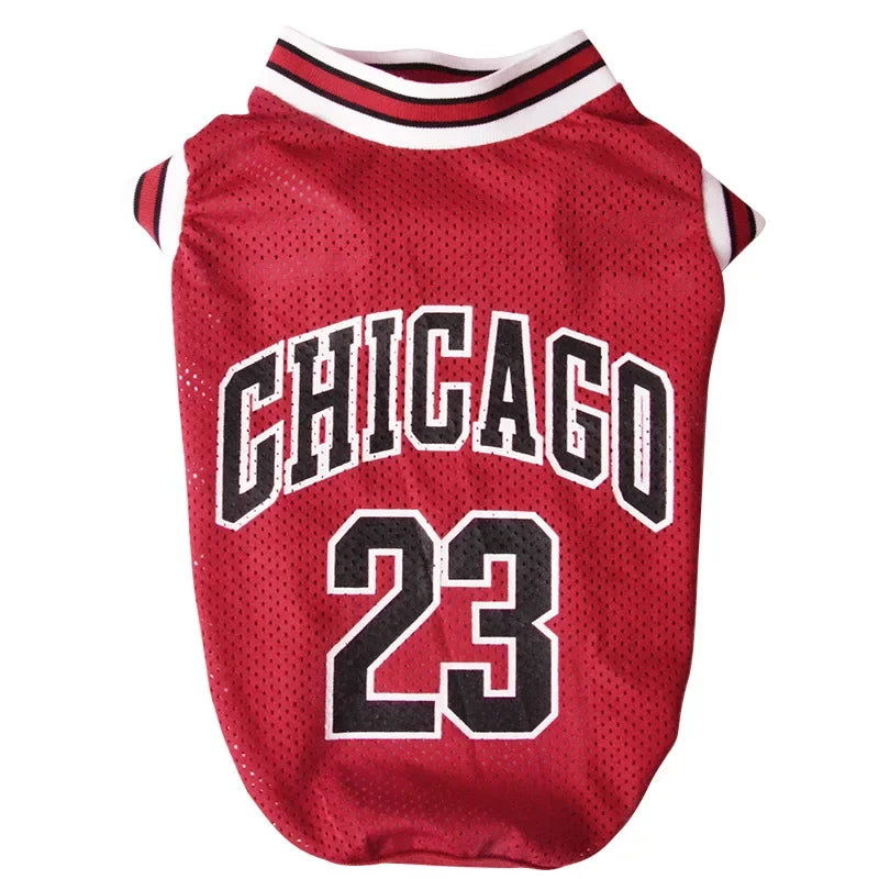 Mesh Breathable Basketball Dog Clothes