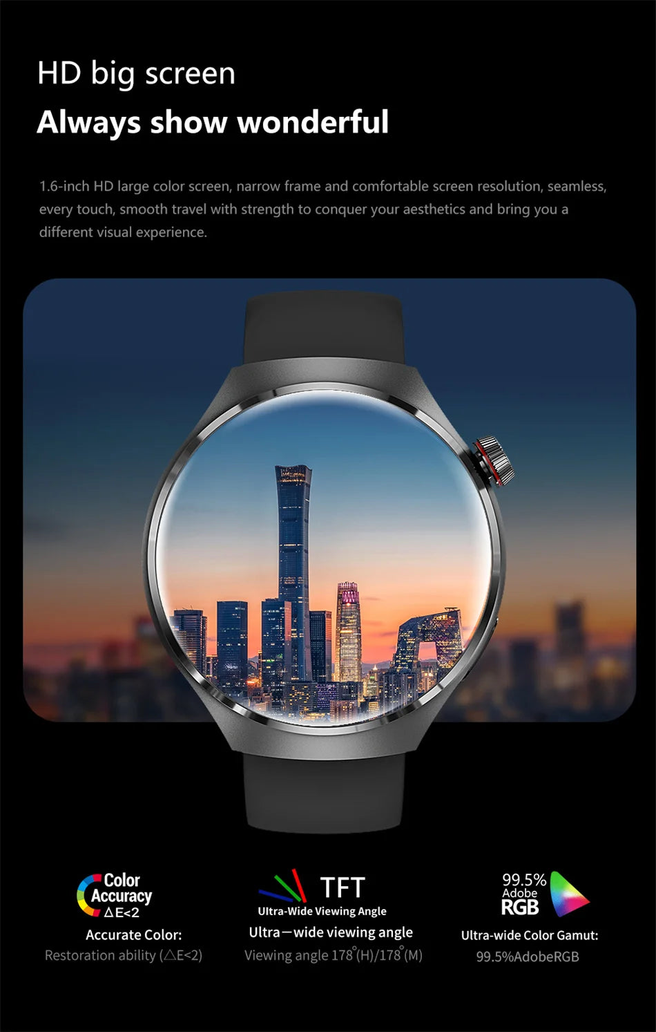 AMOLED NFC Watch GT4 Pro Smartwatch