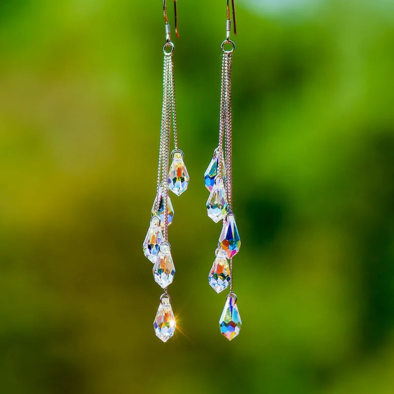 Fashion Long Irregular tassel Earrings