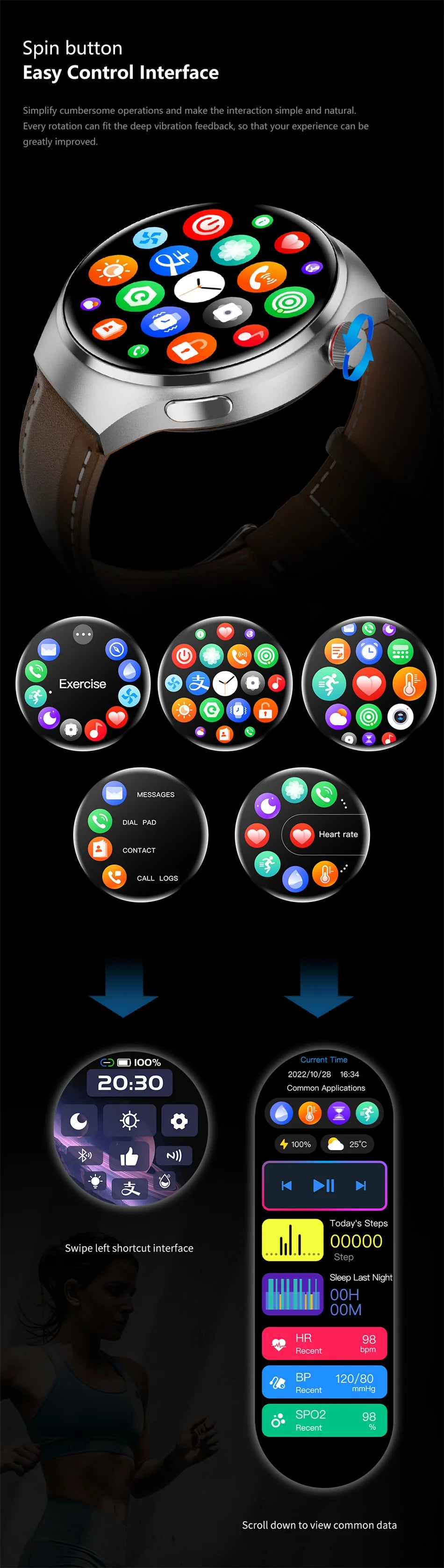 AMOLED NFC Watch GT4 Pro Smartwatch