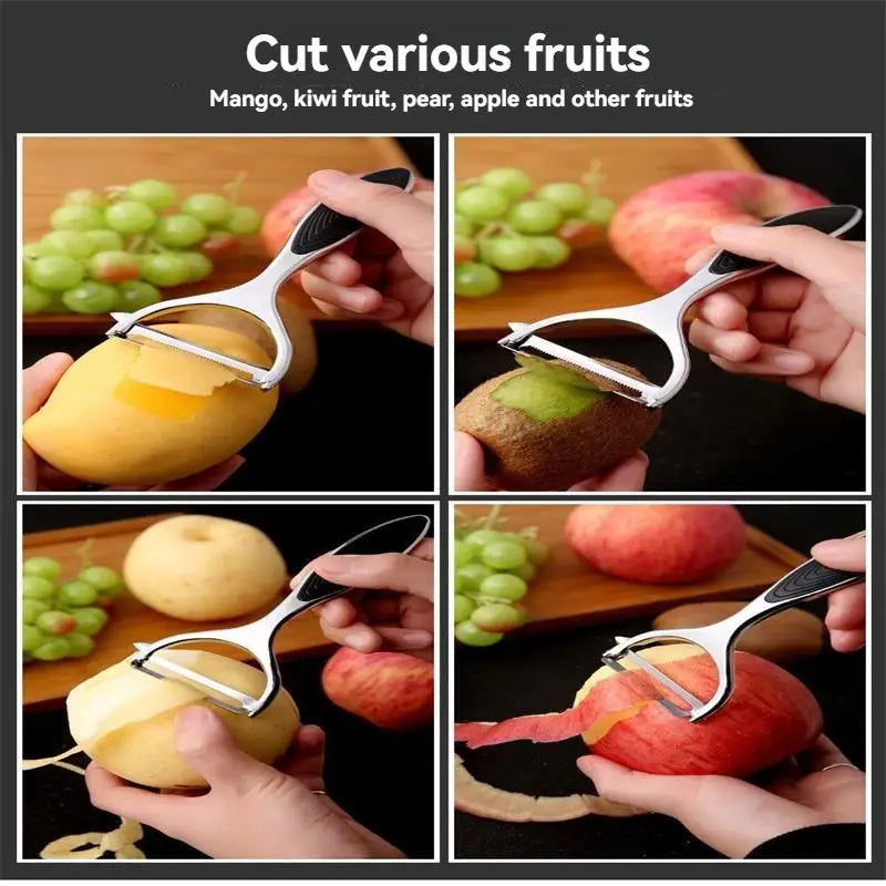 Serrated Blade/Flat Blade Knife Peeler