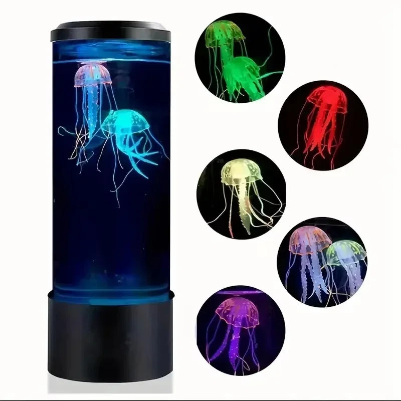 Lámpara LED de medusas de 7 colores