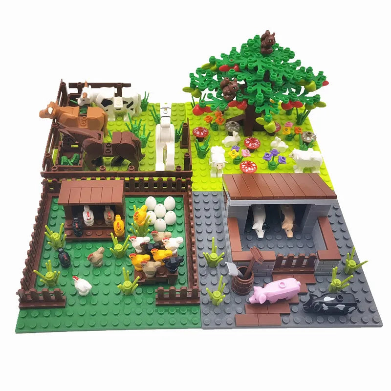 Farm Animals Trees Plants Building Blocks
