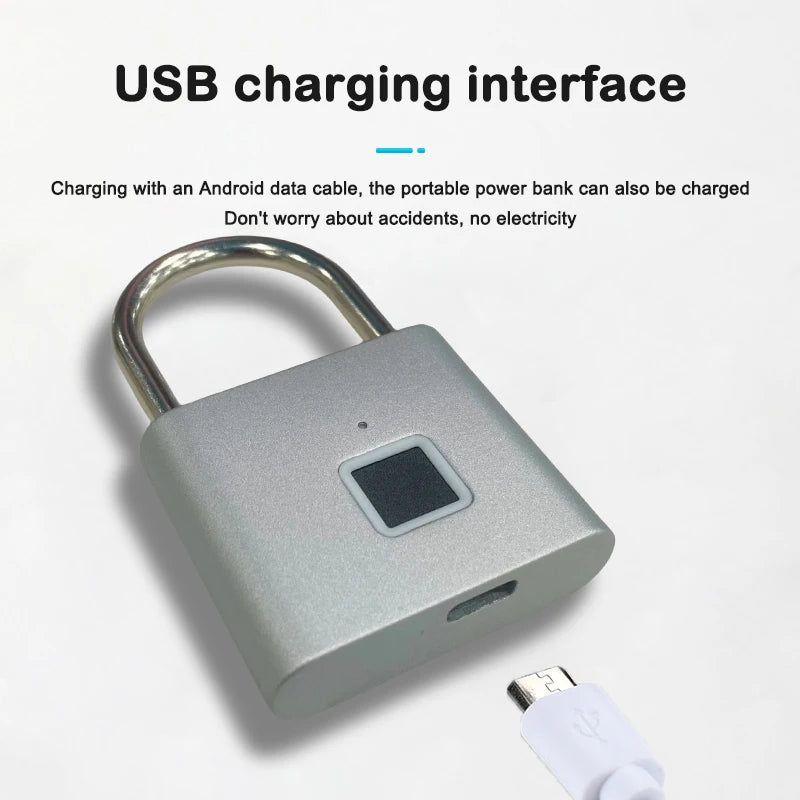 Rechargeable Fingerprint Padlock