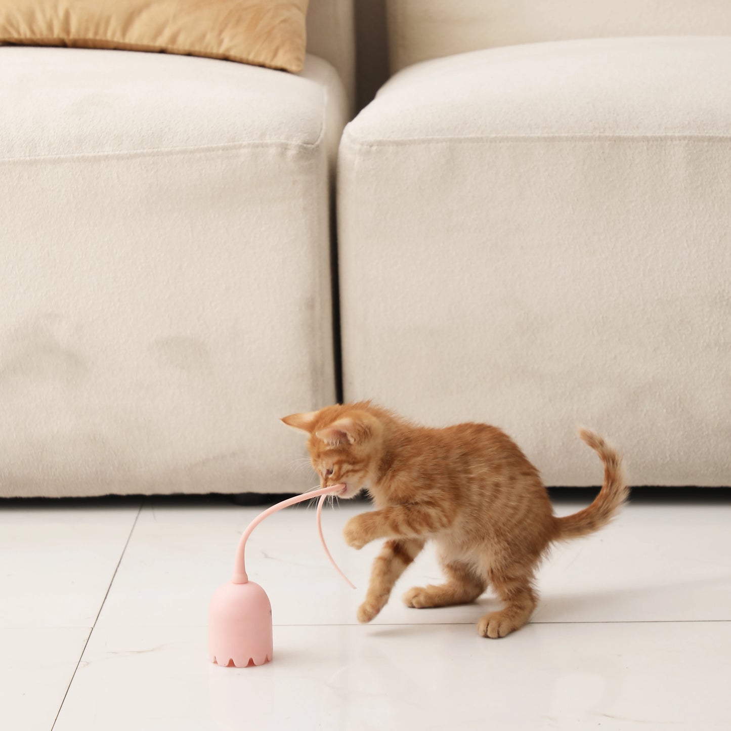 Electric Cat Teasing Stick Tail Wagging Toy