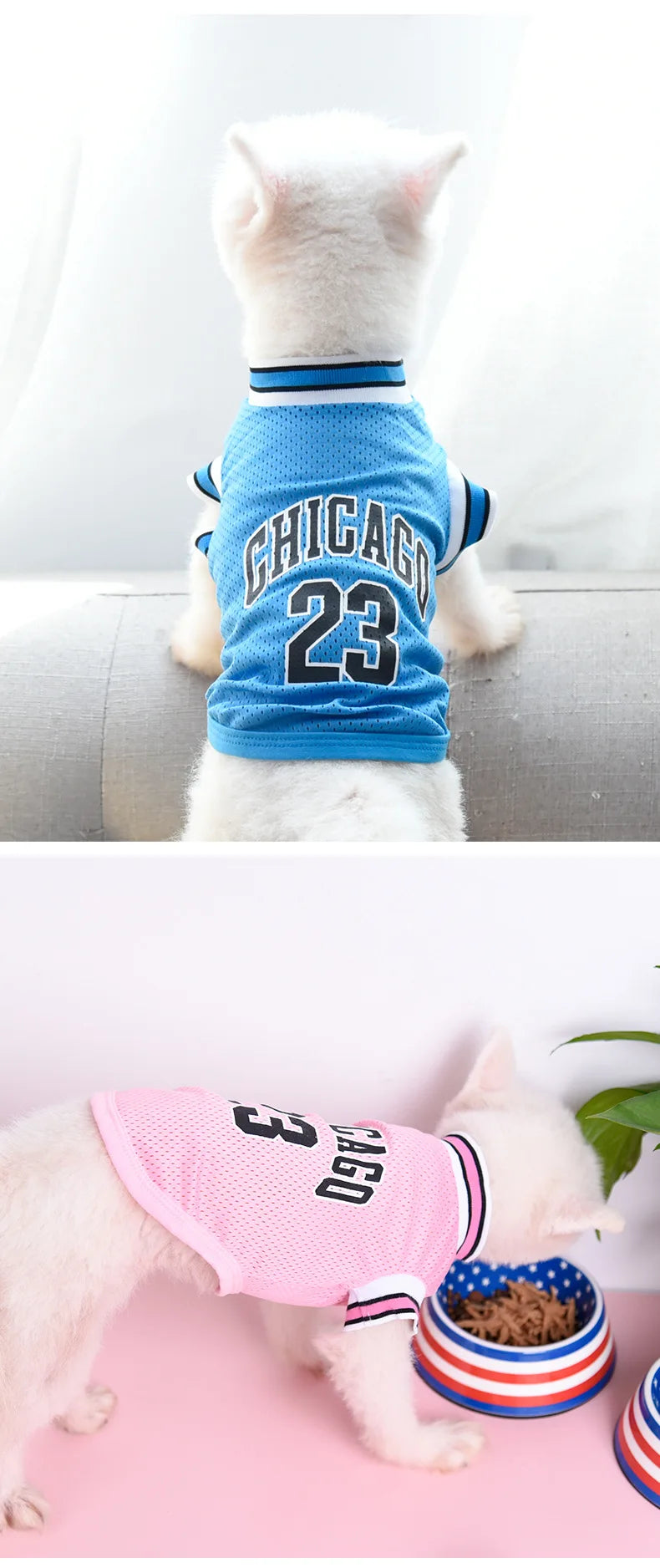 Mesh Breathable Basketball Dog Clothes