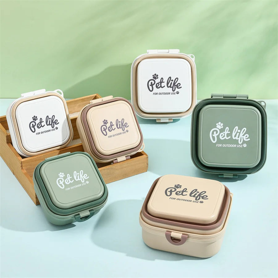 Thickened Folding Pet Bowls
