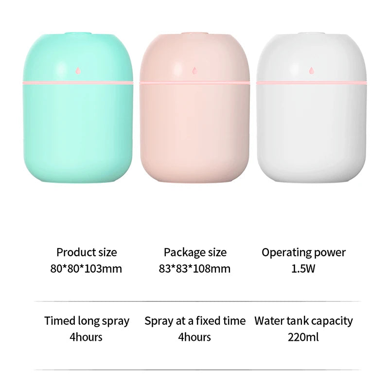 Portable USB Ultrasonic Mini Humidifier