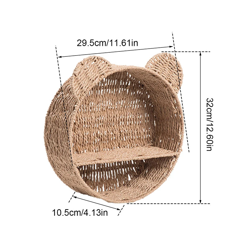 Imitation Rattan Food Grade Plastic Basket Storage