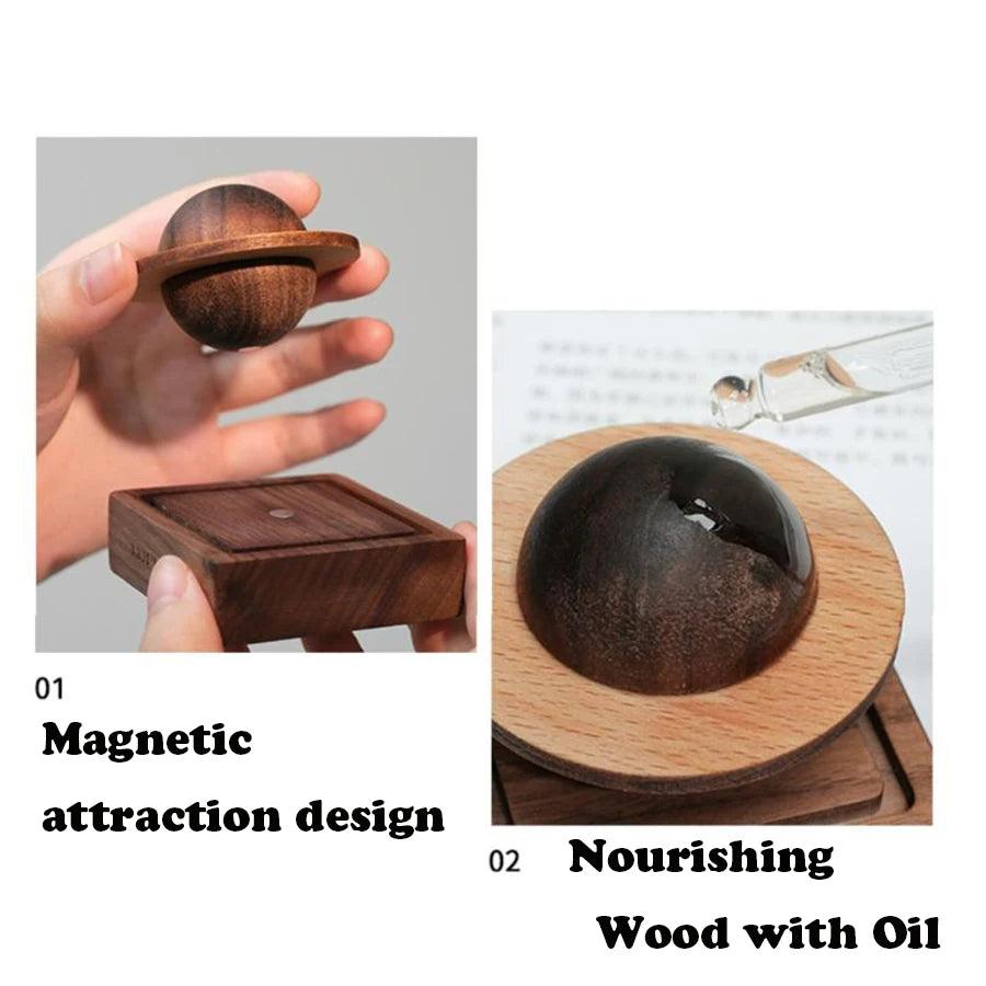 Jupiter-Shaped Wood Scent Diffuser