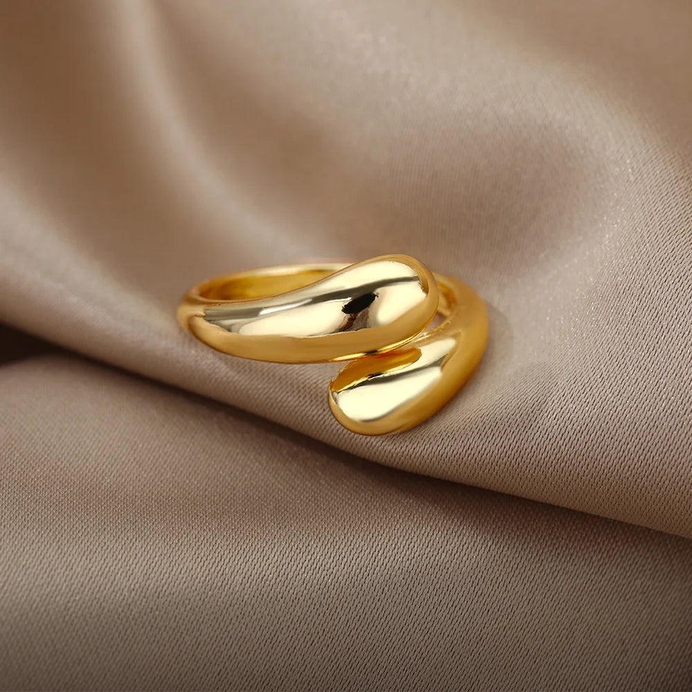 Gold Color Stainless Steel Rings