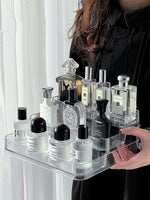 Load image into Gallery viewer, Desktop Perfume Shelf Bathroom Makeup Organizer - BestShop
