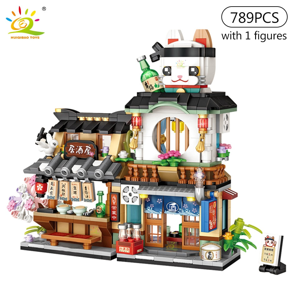 HUIQIBAO City Mini Chinese Street View Grocery Store - BestShop