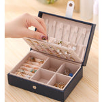 Load image into Gallery viewer, Double Layer Storage Portable Jewelry Box - BestShop
