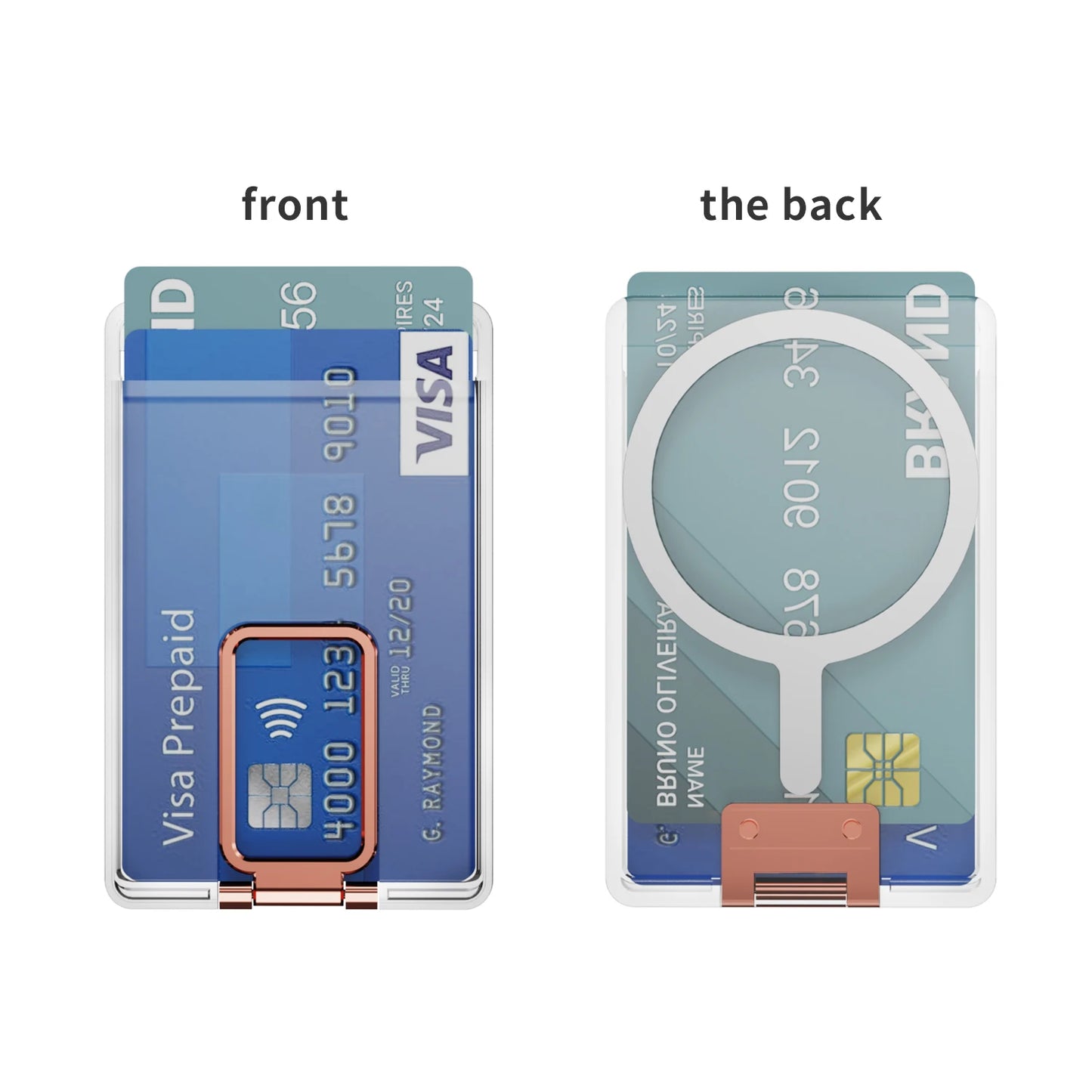 Transparent Magnetic For Magsafe Card Wallet