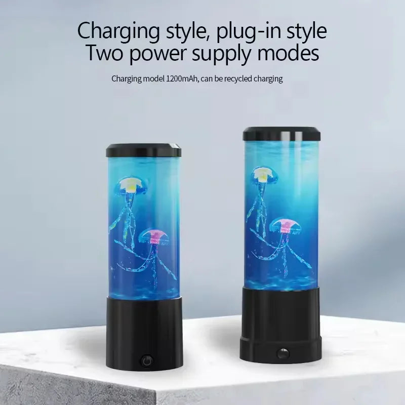 Lámpara LED de medusas de 7 colores