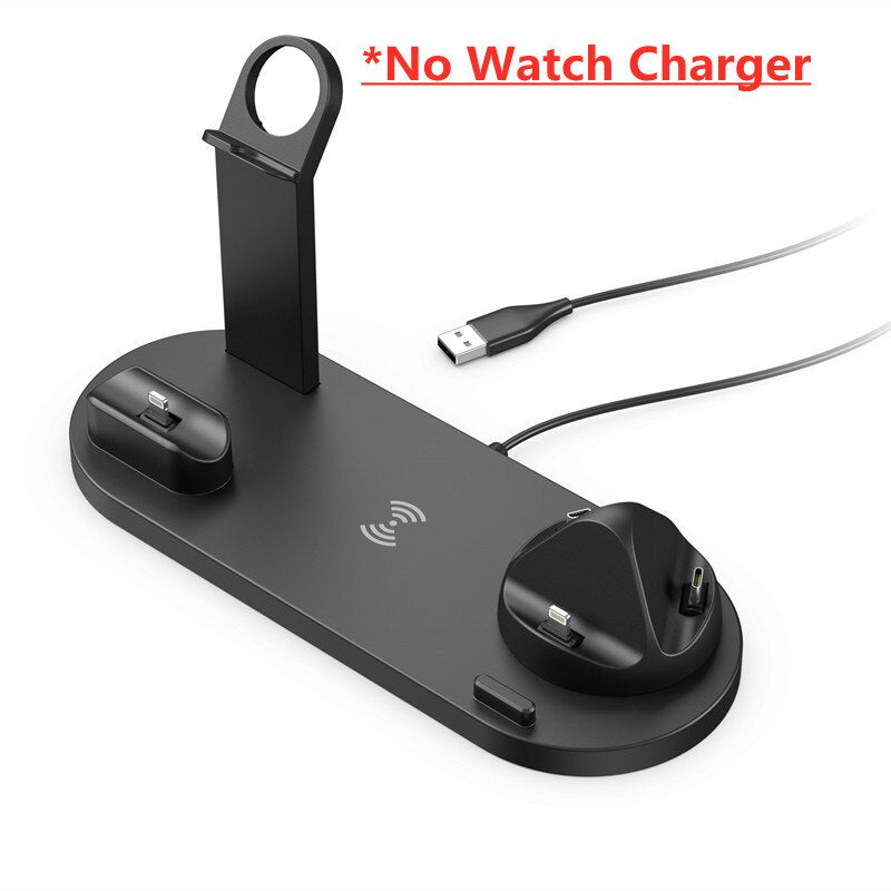 5 In 1 Wireless Charger Stand Pad For iPhone Watch Airpods - BestShop