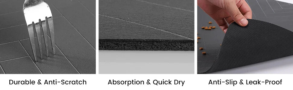 Pet Feeding Mat-Absorbent Pet Placemat