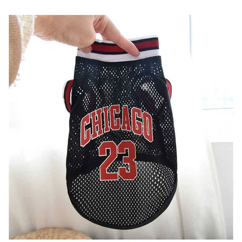 Mesh Breathable Basketball Dog Clothes