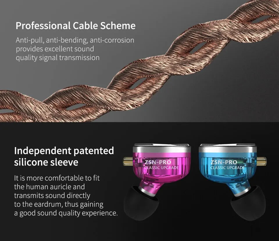 KZ ZSN PRO Hybrid In-Ear Earphones