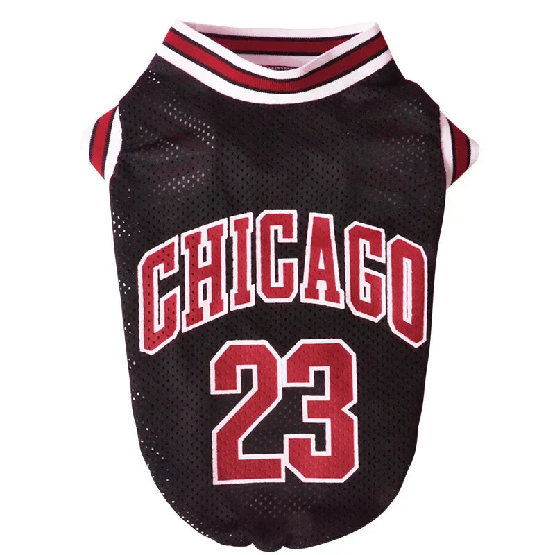Mesh Breathable Basketball Dog Clothes