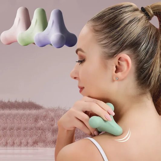 Masaje plantar con bola de fascia de cuatro esquinas