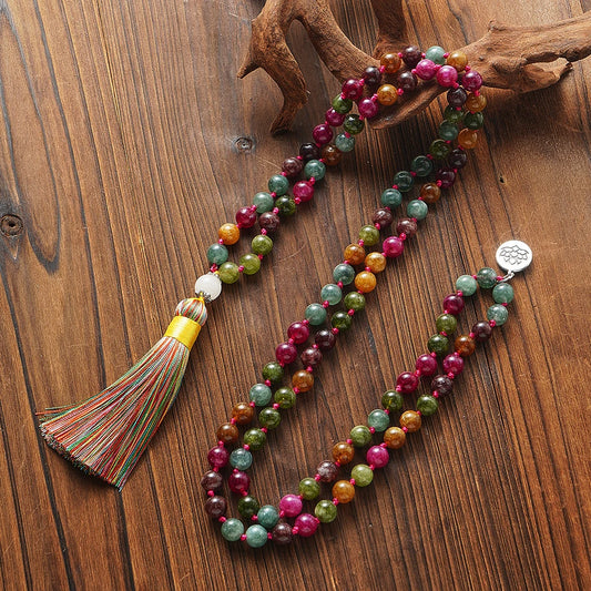Colorful Tourmaline Beads Necklace