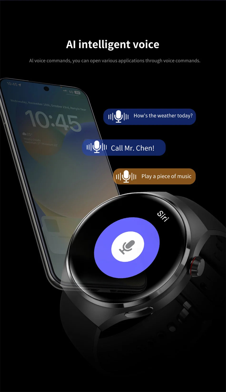 AMOLED NFC Watch GT4 Pro Smartwatch