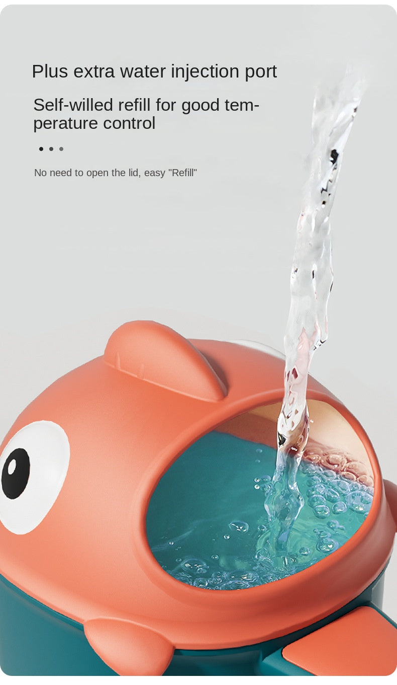 Baby Bath Shower Head Rinse Cup Cartoon Shark