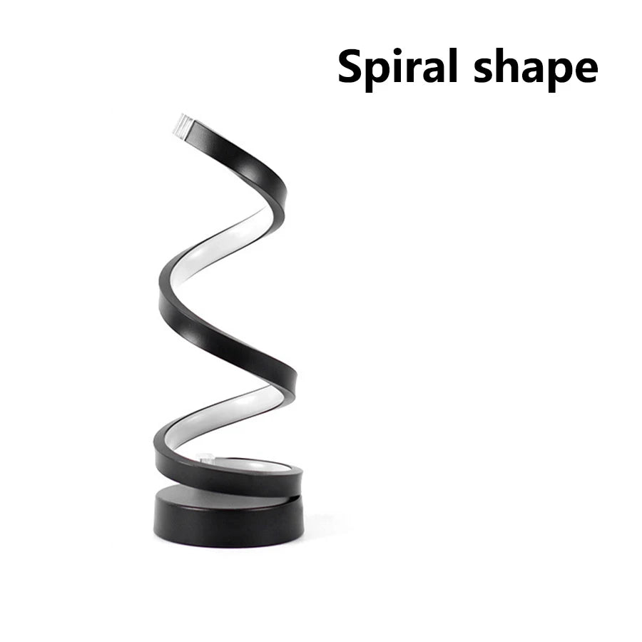 USB LED Table Lamp Spiral Desk Light