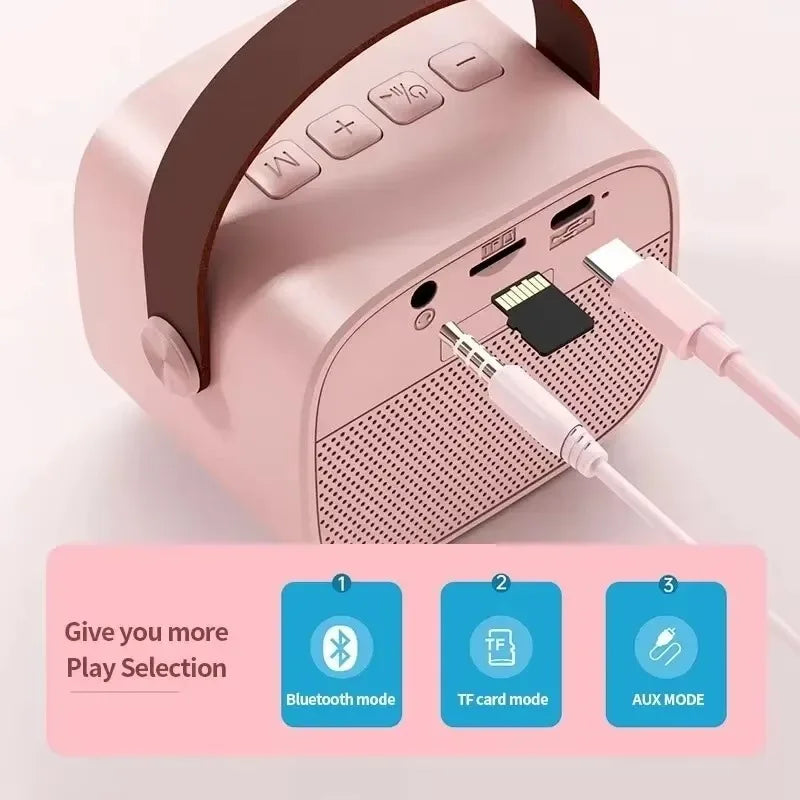 Karaoke Wireless Dual Microphones Machine For Kids