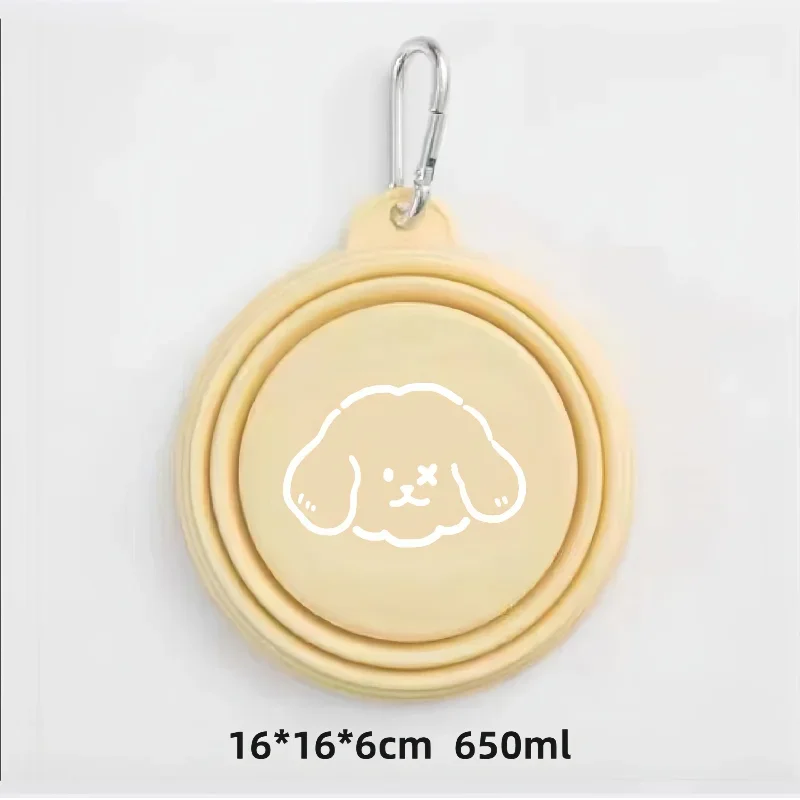 Dog Pet Folding Silicone Bowls