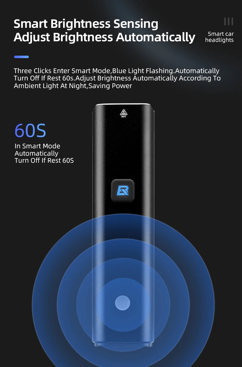 Luz delantera para bicicleta ROCKBROS de 5000 mAh