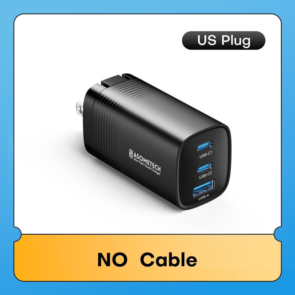 ASOMETECH USB Type C Charger 65W 45W Quick Charger - BestShop