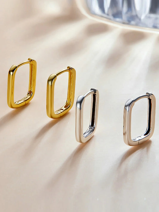 GRA 925 Sterling Silver Hoop Earring