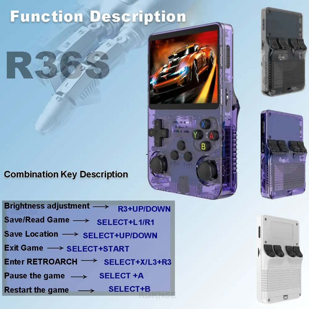 R36S Retro Handheld Video Game Console