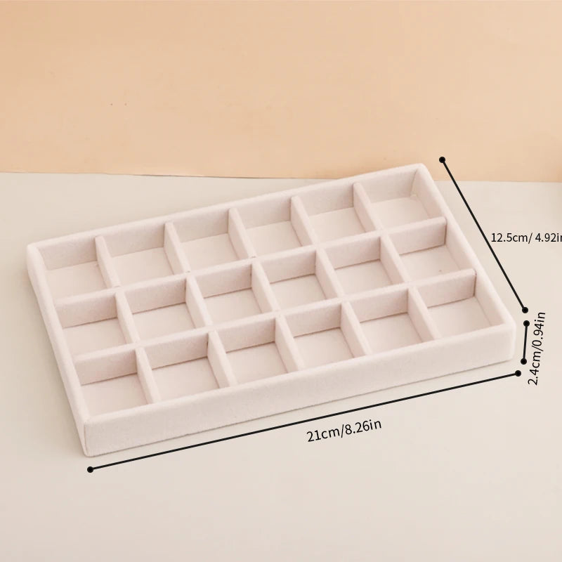 Velvet Jewelry Tray Storage Drawer