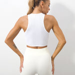 Load image into Gallery viewer, Sleeveless Yoga Shirts Knitted Vest - BestShop
