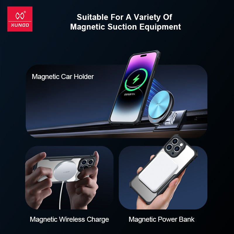 Xundd Magnetic Case For iPhone 14 Pro Max 14 Plus iPhone 13 12 - BestShop