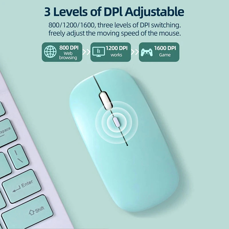Portable Workin Bluetooth Mouse
