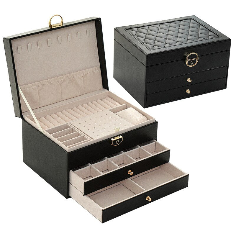 Large Jewelry Storage Box Multi-Layer Organizer - BestShop