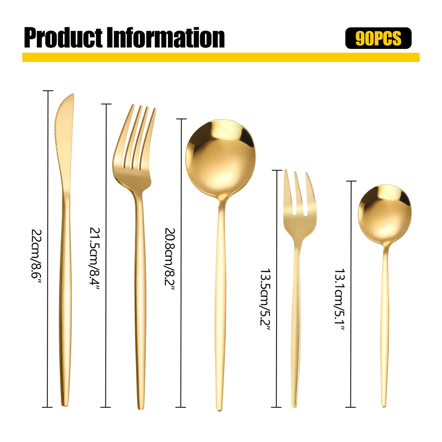 Flatware Set Stainless Steel Silverware Cutlery