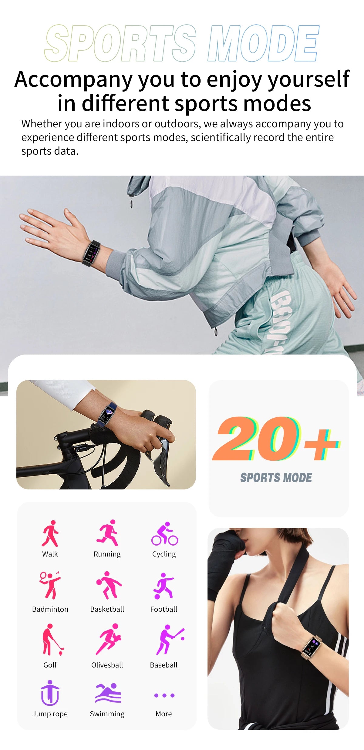 LIGE Smart Bracelet For Android IOS