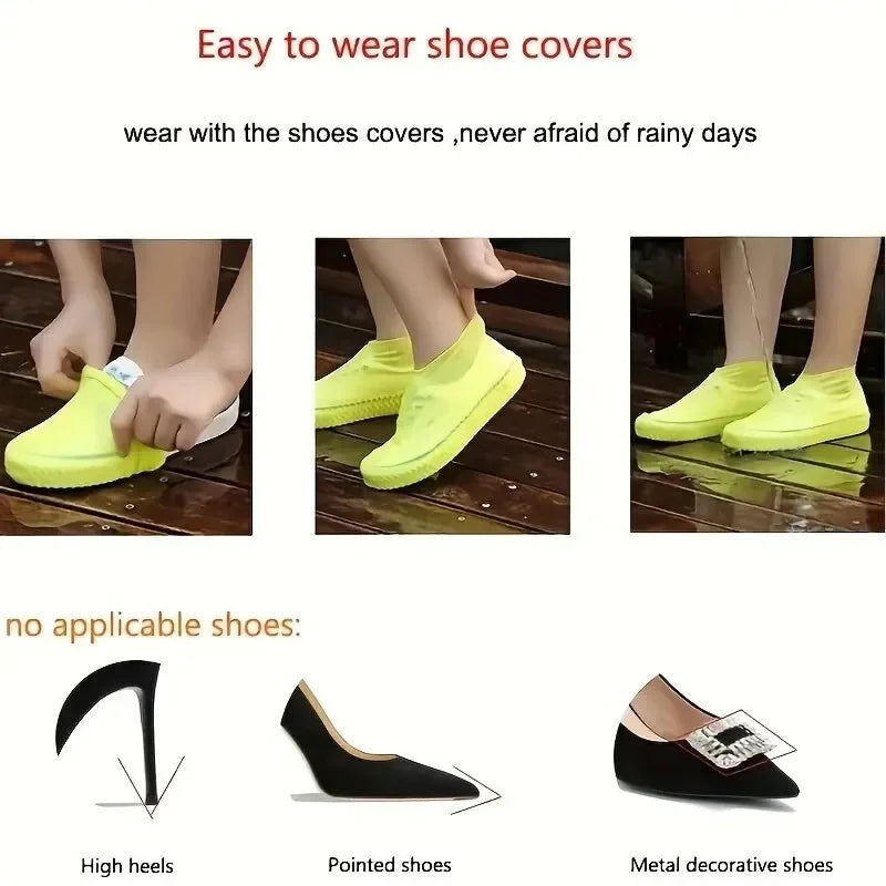 Rubber Rain Boot Overshoes For Outdoor