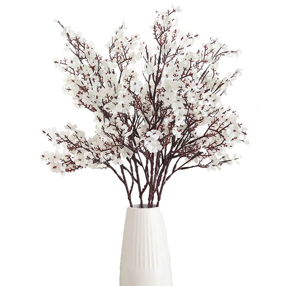 Gypsophile artificielle en soie, 50 cm, longues branches, décoration d'intérieur, fausses plantes, pour fête de mariage, DIY