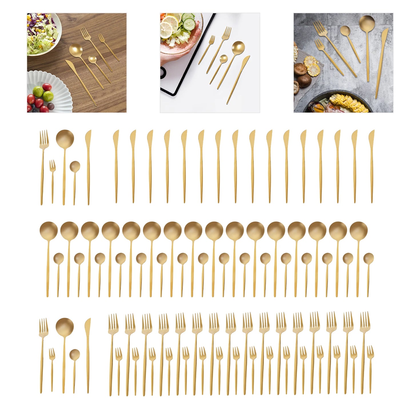 Flatware Set Stainless Steel Silverware Cutlery