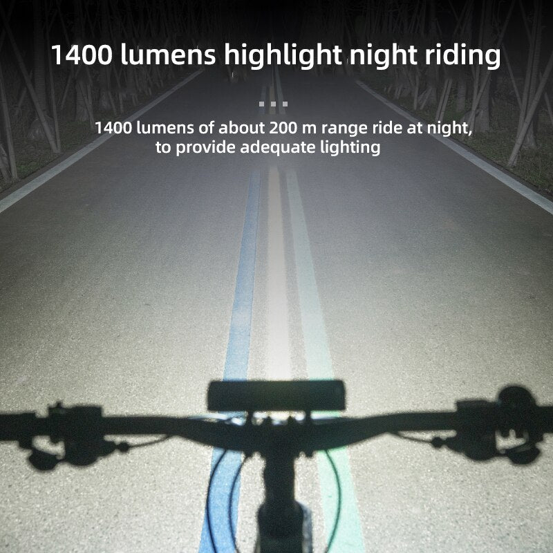 Bicycle Light Front 900 Lumen Bike Light 2000mAh Waterproof - BestShop