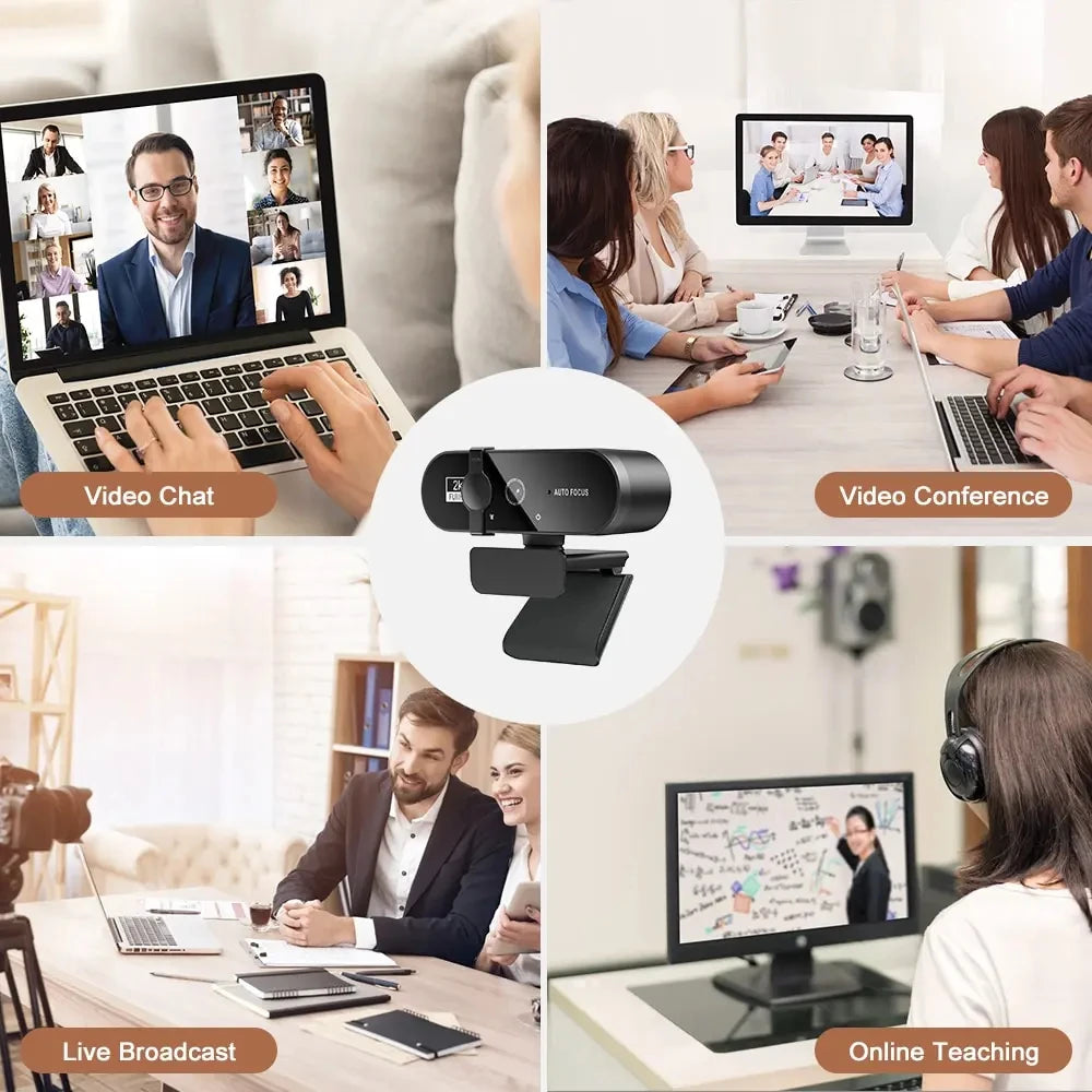 4K Webcam 1080P Mini Camera with Microphone