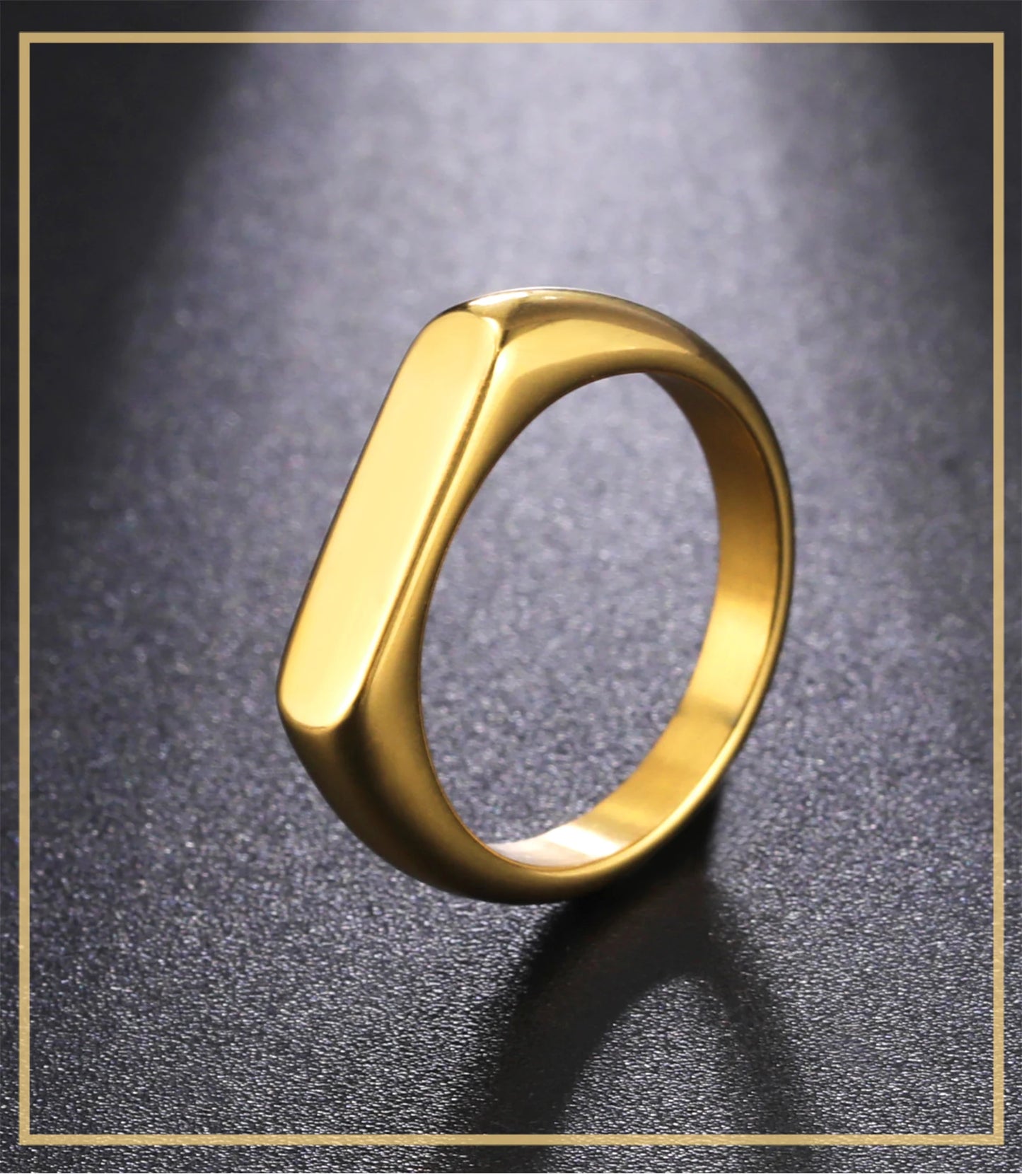 Skyrim Stainless Steel Signet Rings